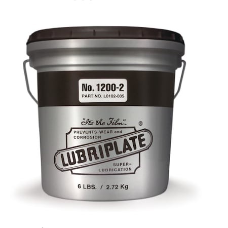 Lubriplate Grease, 6 lb, Tub, Mineral Base, 300 Degrees F Max Op Temp, Beige, 4 PK L0102-005